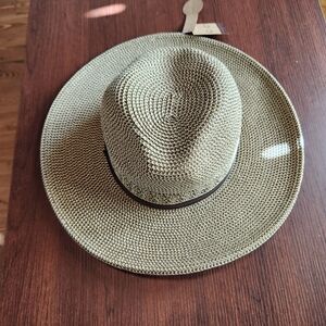 C.C Woven Tan Fedora Hat